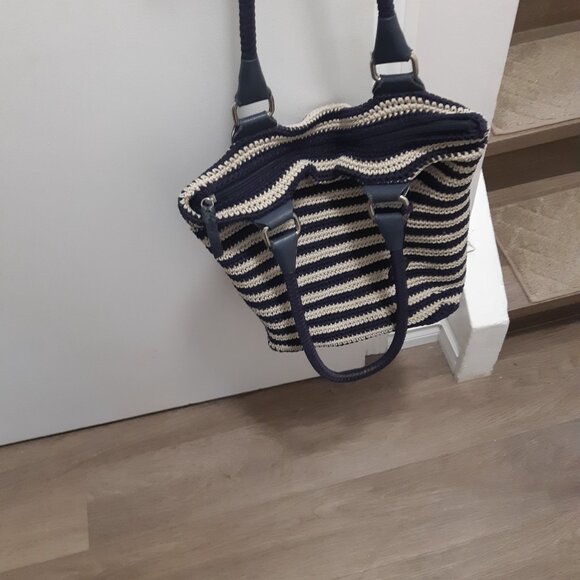 The Sak - crocheted purse handbag - Navy and beige - Picture 6 of 15